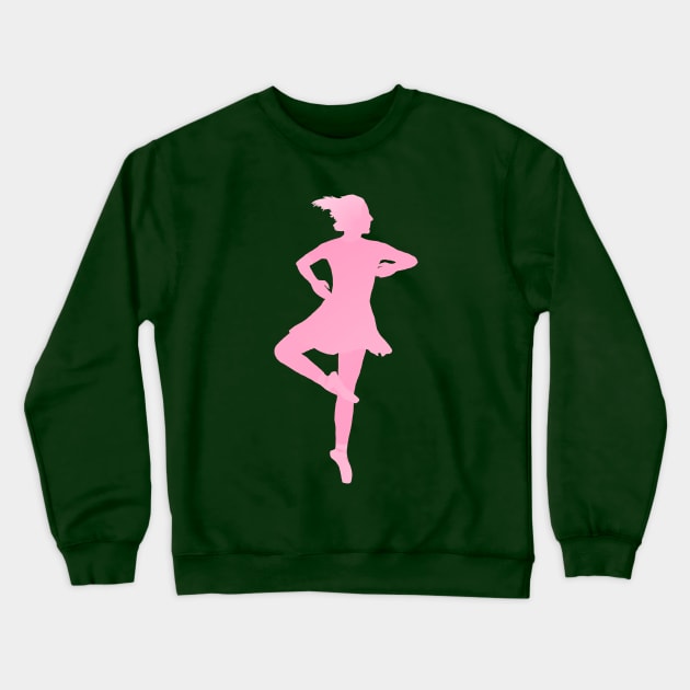 Pink Dancer 1 Crewneck Sweatshirt by Caffeination